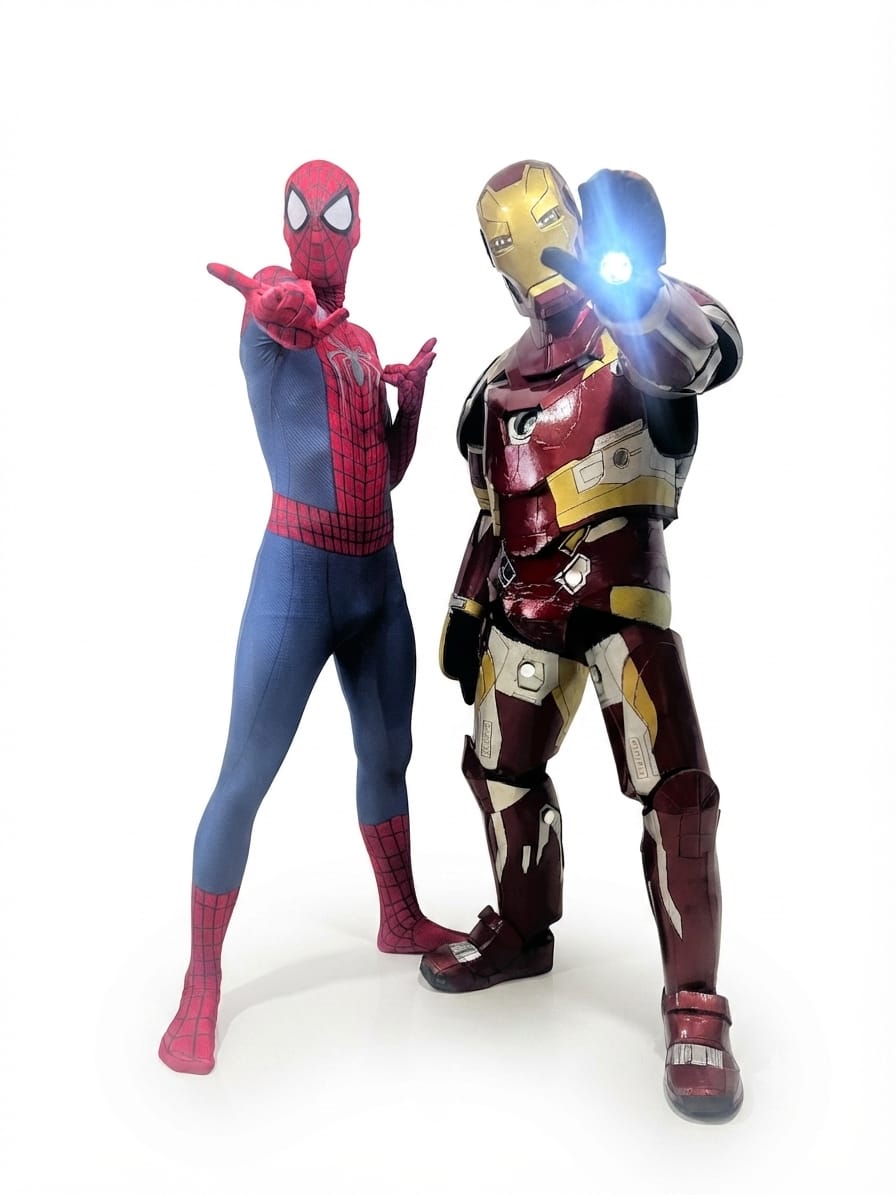 Homem Aranha e Homem de Ferro